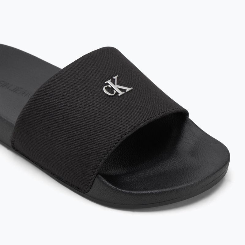 Calvin Klein Damen Flip-Flops YW0YW01713 Slide Monogram Hardware dreifach schwarz 7
