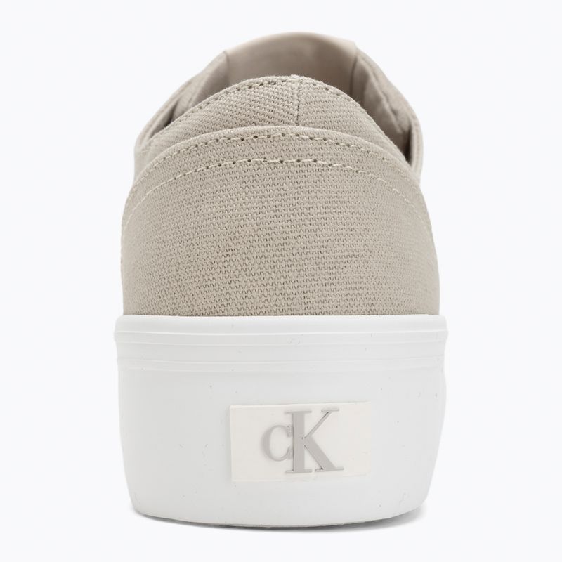 Calvin Klein Damen Turnschuhe YW0YW01763 Vulc Flatform Low Cv MG Eierschale/Sahne weiß 6