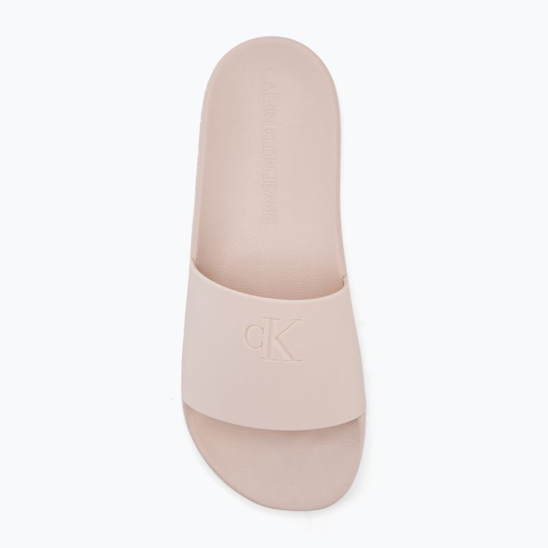 Calvin Klein Damen Flip-Flops YW0YW01715 Slide Monogram Tpu Flüsterrosa 5