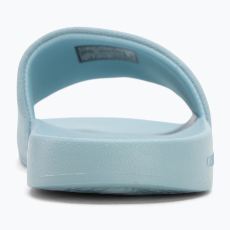 Badeschlappen Schlappen Damen Calvin Klein YW0YW01835 Slide Monogram Wn triple cloud blue 6