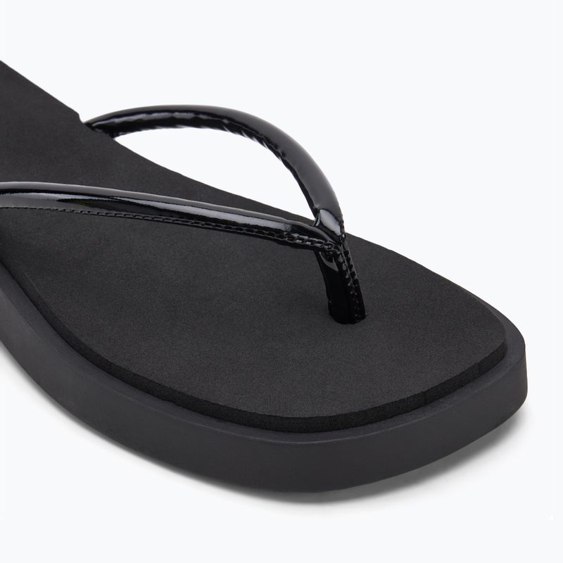 Calvin Klein YW0YW01716 Sq Low Wedge Sandal Stitch dreifach schwarz Flip Flops für Damen 7