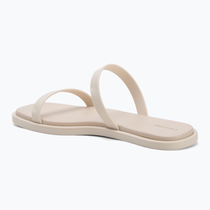 Calvin Klein Damen Flip-Flops HW0HW02417 Double Bar Slide - Gelee Schildkröte Taube 3