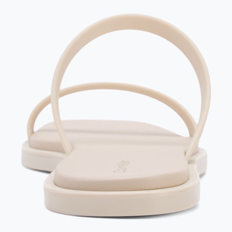 Calvin Klein Damen Flip-Flops HW0HW02417 Double Bar Slide - Gelee Schildkröte Taube 6