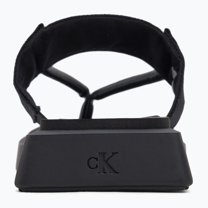 Calvin Klein Damen Flip Flops YW0YW01717 Sq Low Wedge Sandale Rope dreifach schwarz 6