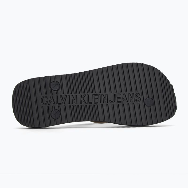 Calvin Klein Damen Flip Flops YW0YW01829 Strand Sandale Transparent Tpu schwarz 4