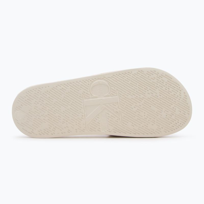 Calvin Klein Damen Flip-Flops YW0YW01713 Slide Monogram Hardware Schildkröte Taube 4