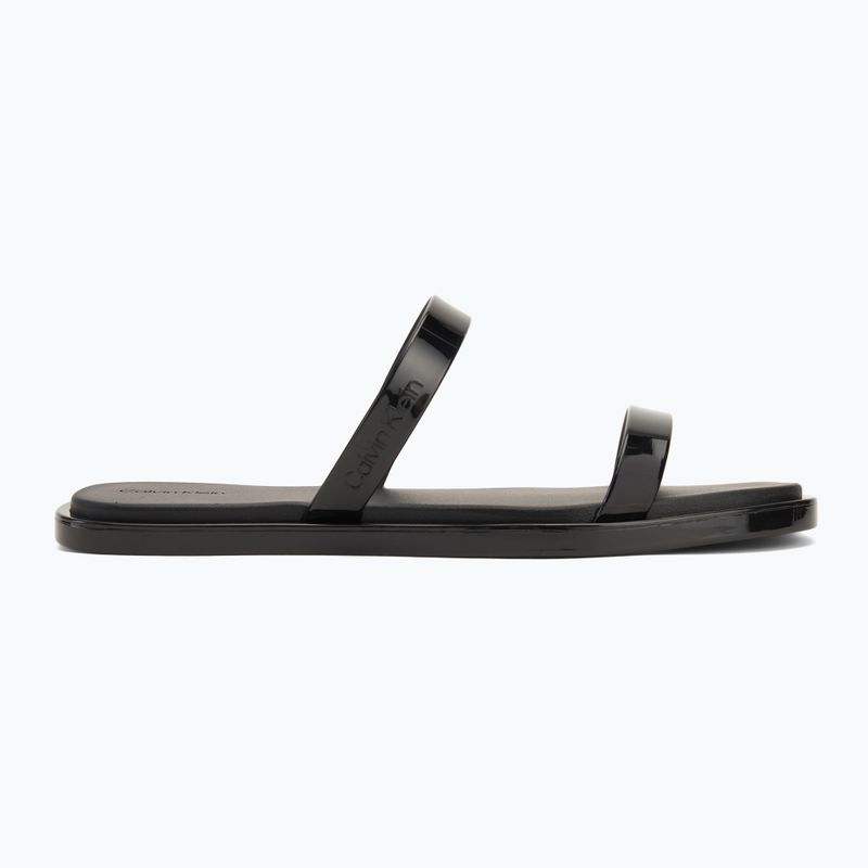Calvin Klein Damen Flip-Flops HW0HW02417 Double Bar Slide - Jelly schwarz 2