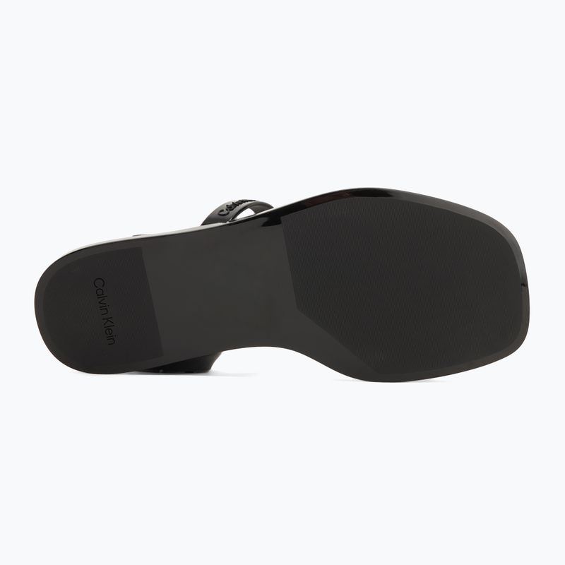 Calvin Klein Damen Flip-Flops HW0HW02417 Double Bar Slide - Jelly schwarz 4