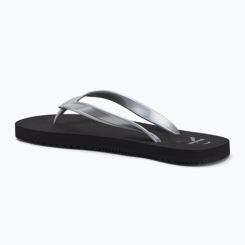 Calvin Klein YW0YW01719 Damen Strand Sandale Monologo Tpu schwarz/silber Flip Flops 2