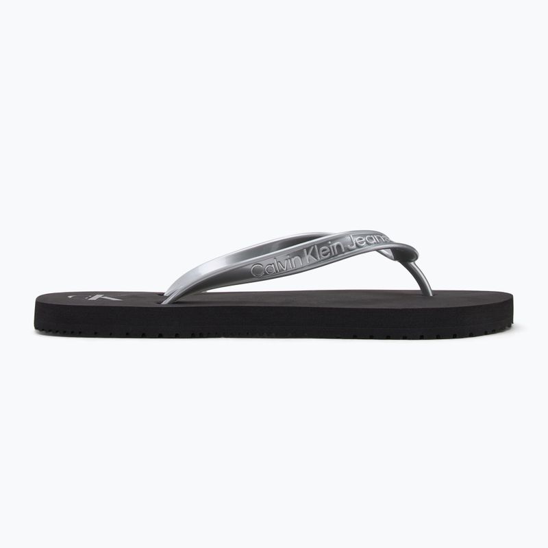 Calvin Klein YW0YW01719 Damen Strand Sandale Monologo Tpu schwarz/silber Flip Flops 3