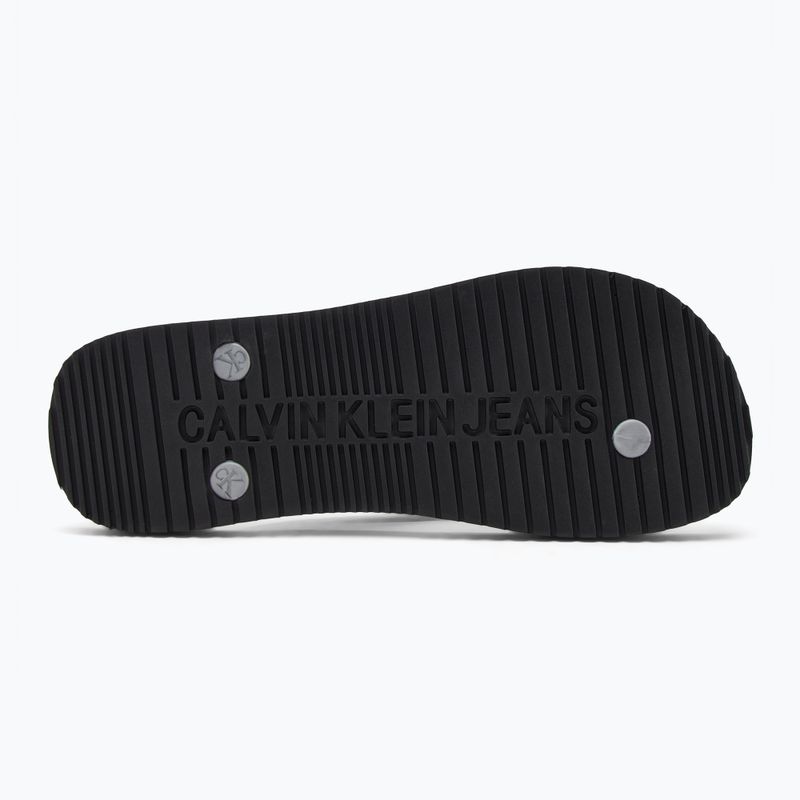 Calvin Klein YW0YW01719 Damen Strand Sandale Monologo Tpu schwarz/silber Flip Flops 4