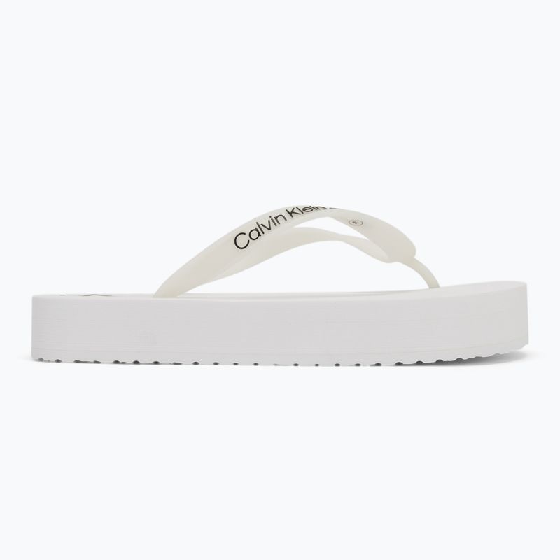 Damen Calvin Klein YW0YW01830 Strand Sandale Flatform Tpu hell weiß/schwarz flip flops 2