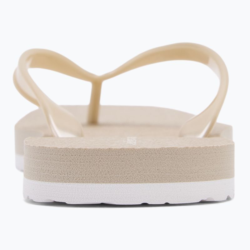 Calvin Klein Damen Flip Flops YW0YW01720 Thong+ Tpu Metallic Eierschale/helles Weiß 6