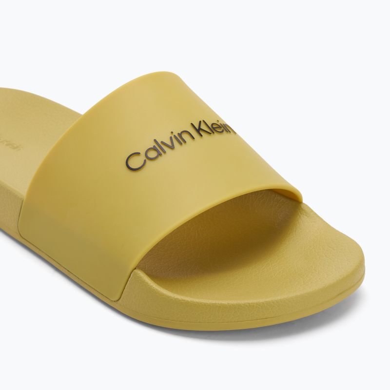 Calvin Klein Herren Flip-Flops HM0HM00455 Pool Slide Gummi Avocadoöl 7