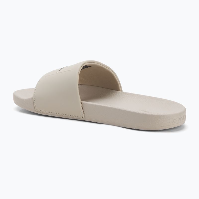 Calvin Klein Herren Flip-Flops HM0HM01754 Pool Slide Ck Square Feder grau 3
