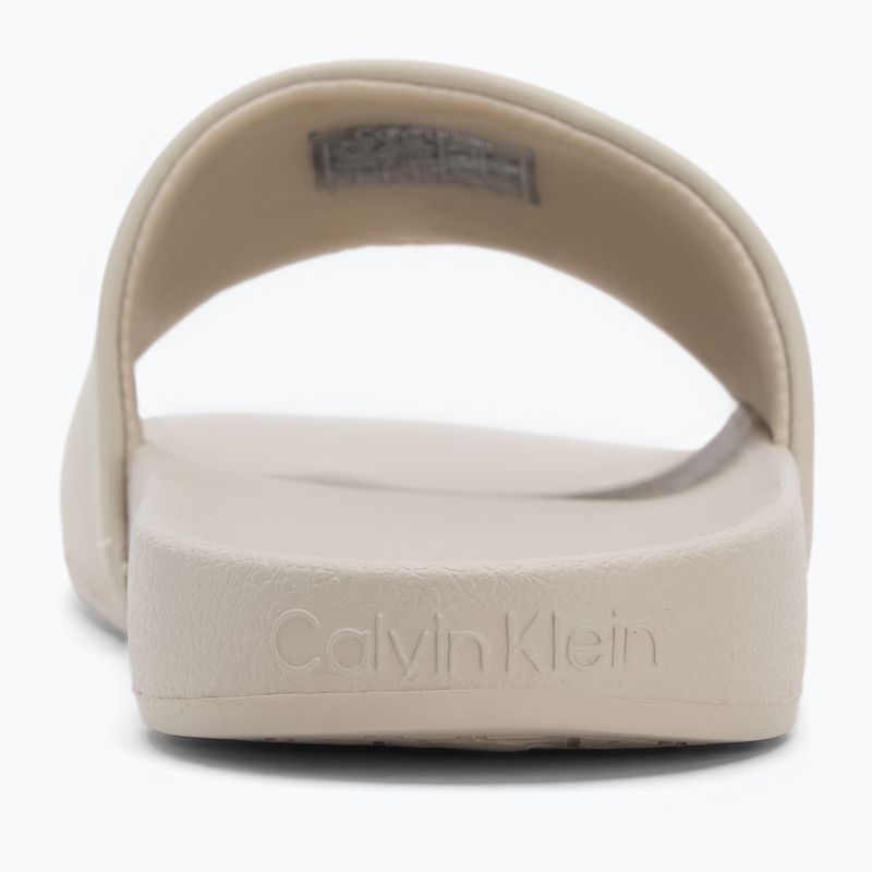 Calvin Klein Herren Flip-Flops HM0HM01754 Pool Slide Ck Square Feder grau 6