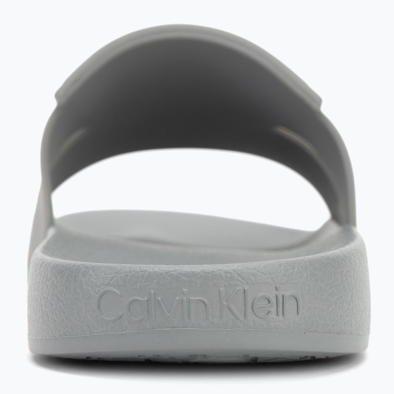 Calvin Klein Herren Flip-Flops HM0HM01752 Pool Slide Double T Granit Straße 6