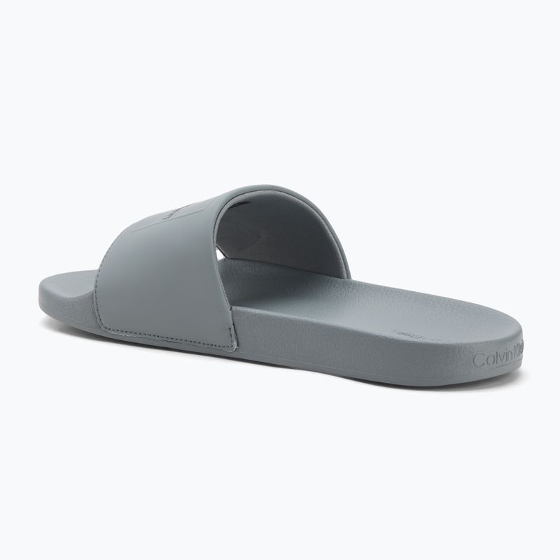 Calvin Klein Herren-Flip-Flops HM0HM01754 Pool Slide Ck Square Granit Straße 3