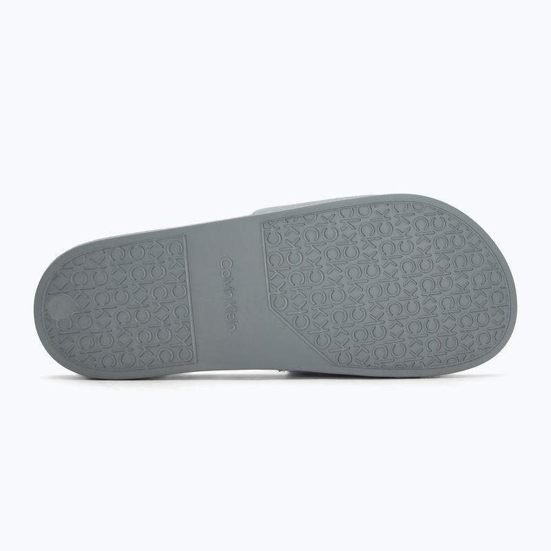 Calvin Klein Herren-Flip-Flops HM0HM01754 Pool Slide Ck Square Granit Straße 4