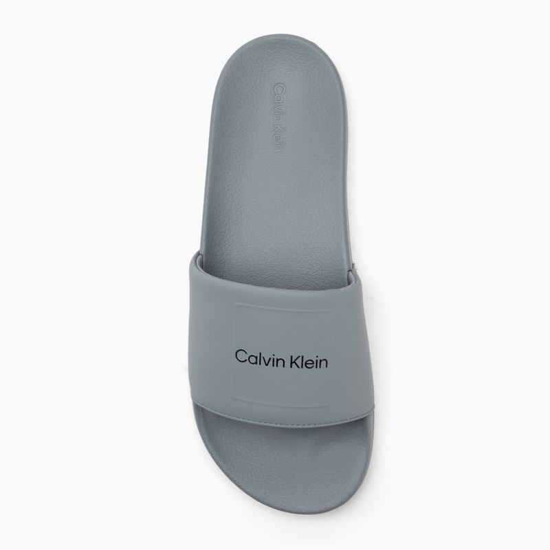 Calvin Klein Herren-Flip-Flops HM0HM01754 Pool Slide Ck Square Granit Straße 5
