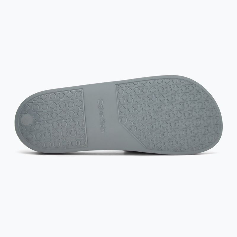 Calvin Klein Herren Flip-Flops HM0HM00455 Pool Slide Gummi Granit Straße 4