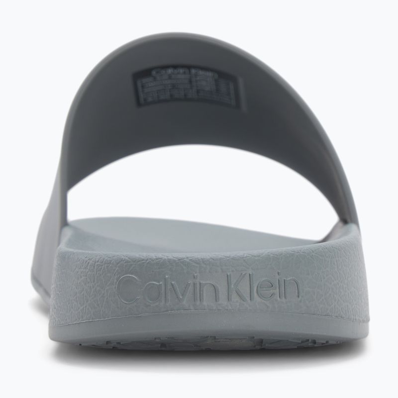 Calvin Klein Herren Flip-Flops HM0HM00455 Pool Slide Gummi Granit Straße 6