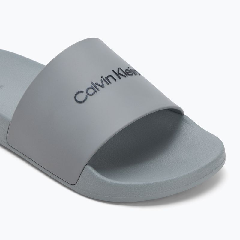 Calvin Klein Herren Flip-Flops HM0HM00455 Pool Slide Gummi Granit Straße 7