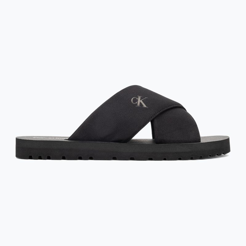 Herren Calvin Klein YM0YM01223 Cross Sandale Crxs Tx dreifach schwarz Flip-Flops 2