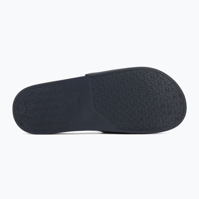 Calvin Klein Herren Flip-Flops HM0HM01754 Pool Slide Ck Square navy 4
