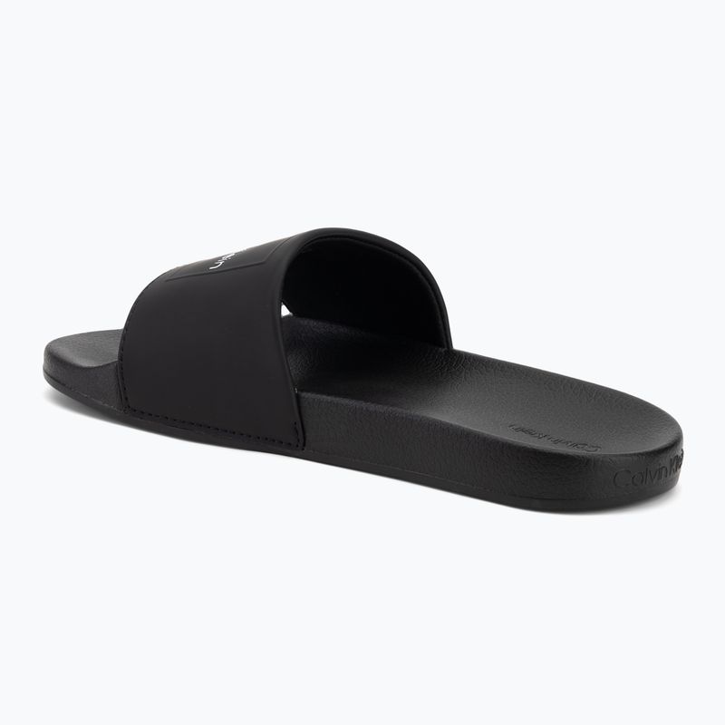 Calvin Klein Herren Flip-Flops HM0HM01754 Pool Slide Ck Square schwarz 3