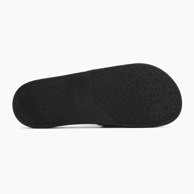 Calvin Klein Herren Flip-Flops HM0HM01754 Pool Slide Ck Square schwarz 4