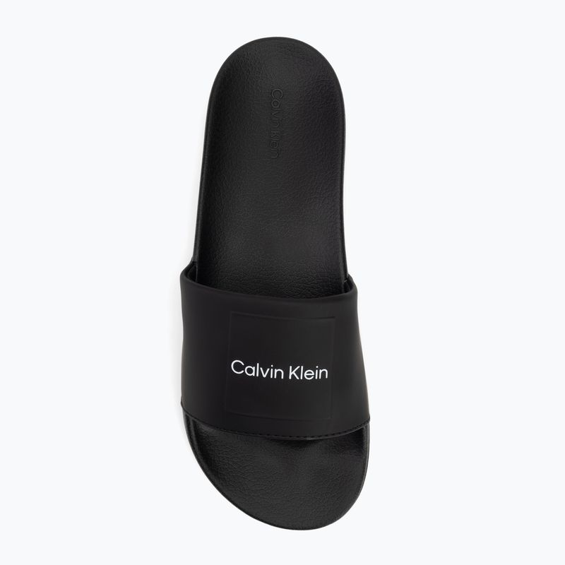 Calvin Klein Herren Flip-Flops HM0HM01754 Pool Slide Ck Square schwarz 5