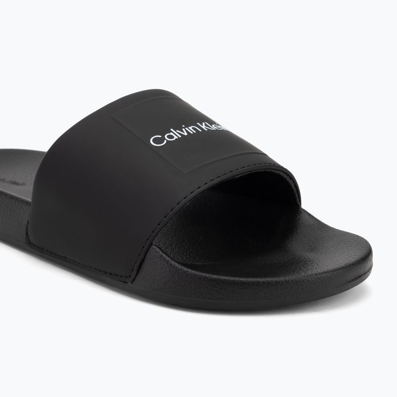 Calvin Klein Herren Flip-Flops HM0HM01754 Pool Slide Ck Square schwarz 7