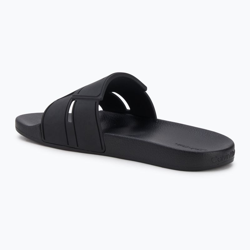 Calvin Klein Herren Flip-Flops HM0HM01752 Pool Slide Double T schwarz 3