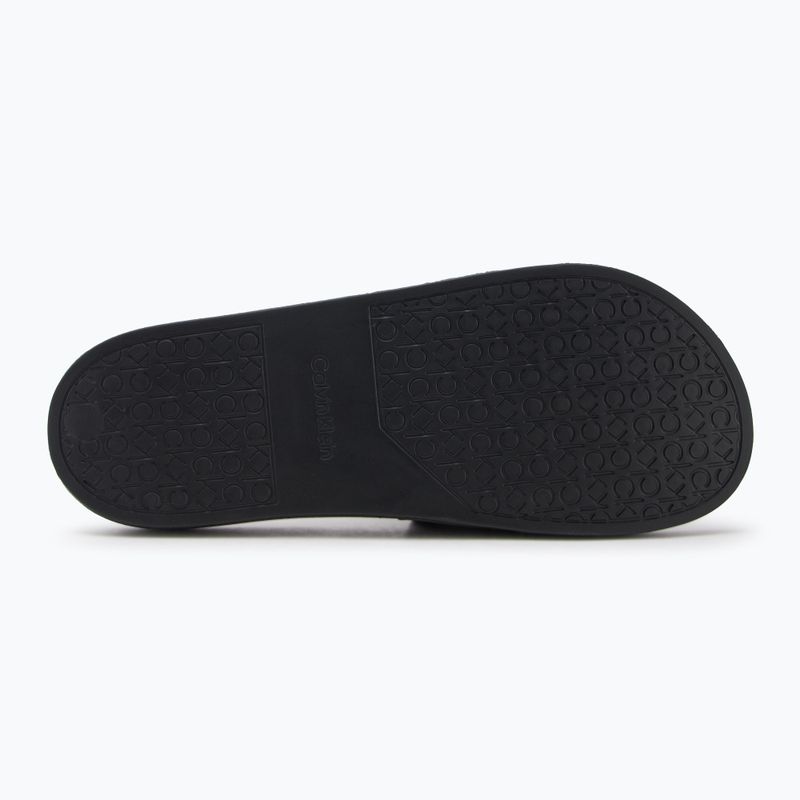 Calvin Klein Herren Flip-Flops HM0HM01752 Pool Slide Double T schwarz 4