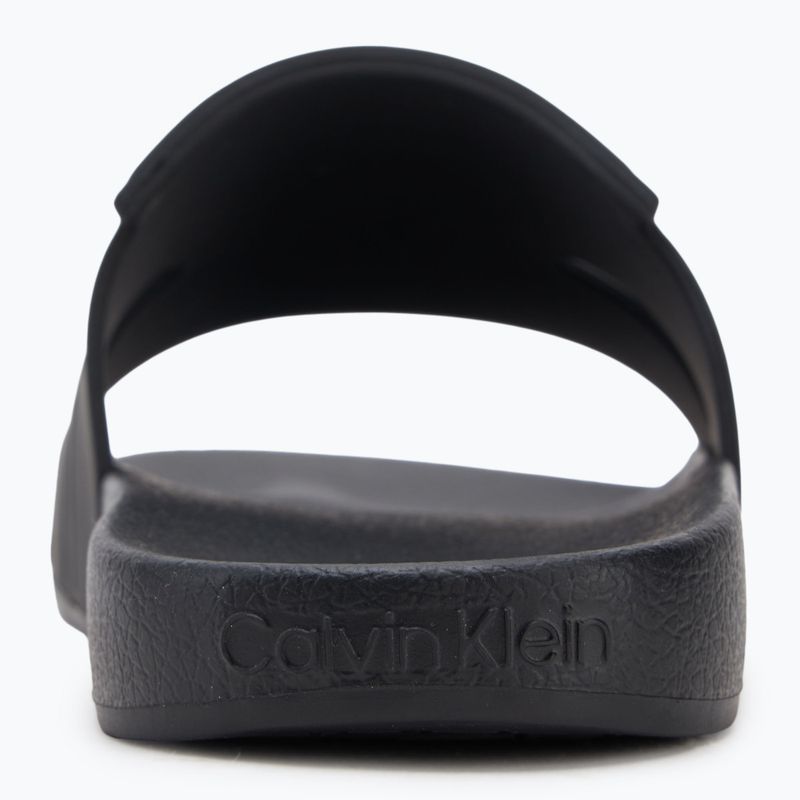 Calvin Klein Herren Flip-Flops HM0HM01752 Pool Slide Double T schwarz 6
