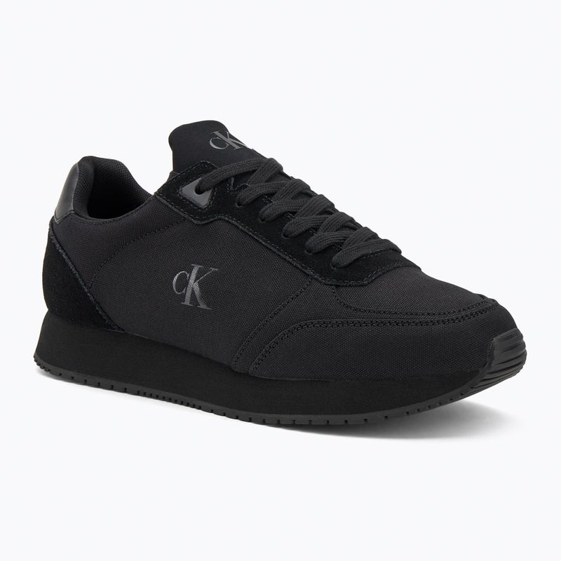 Herrenschuhe Calvin Klein YM0YM01217 Runner Sock Laceup Mg Canvas triple schwarz
