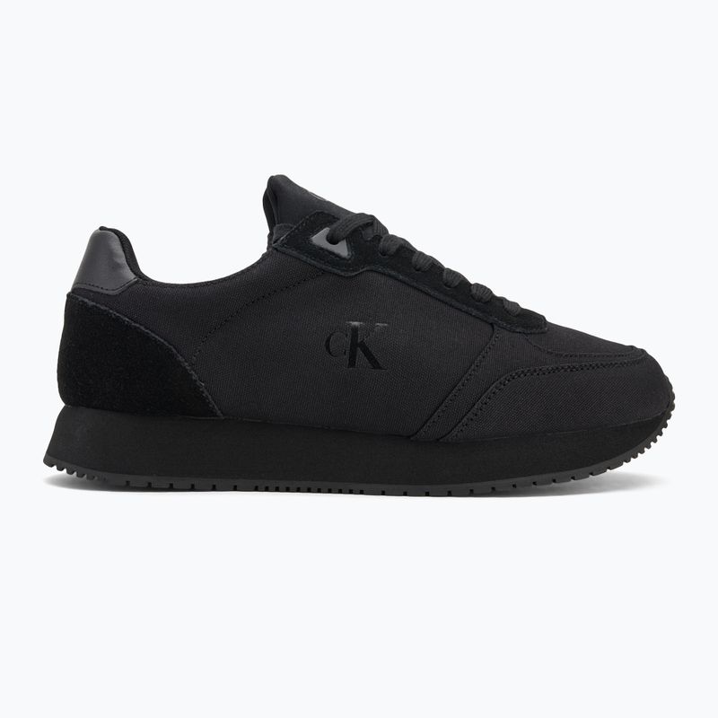 Herrenschuhe Calvin Klein YM0YM01217 Runner Sock Laceup Mg Canvas triple schwarz 2