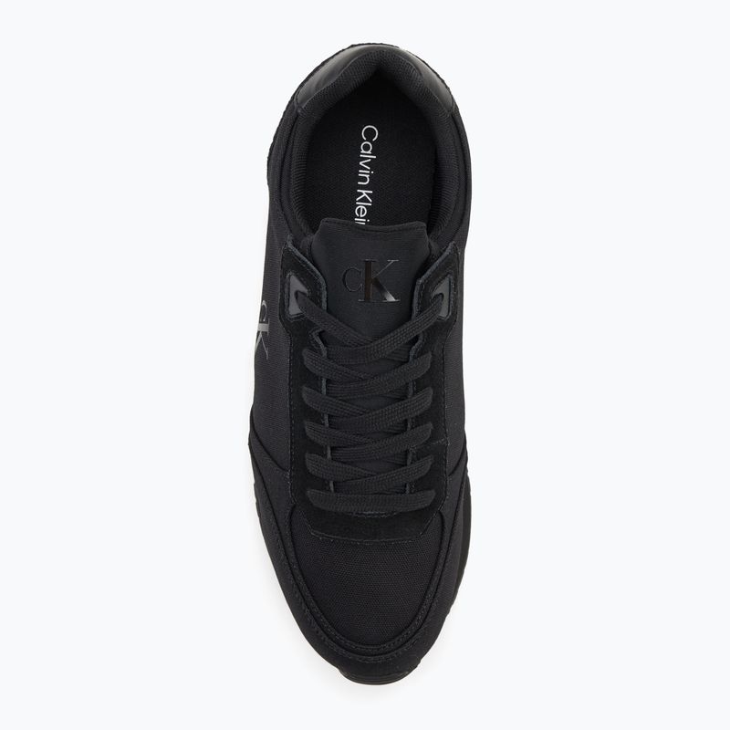 Herrenschuhe Calvin Klein YM0YM01217 Runner Sock Laceup Mg Canvas triple schwarz 5