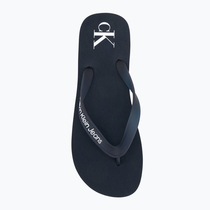 Herren Calvin Klein YM0YM01267 Strand Sandale Transparent Tpu navy/hellweiß Flip Flops 5