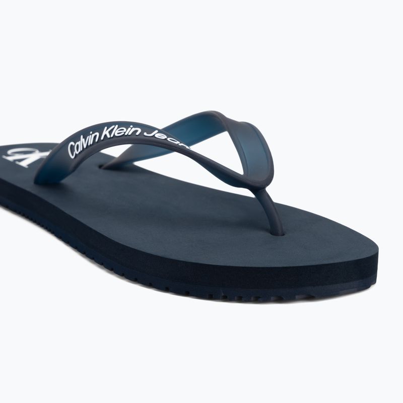 Herren Calvin Klein YM0YM01267 Strand Sandale Transparent Tpu navy/hellweiß Flip Flops 7