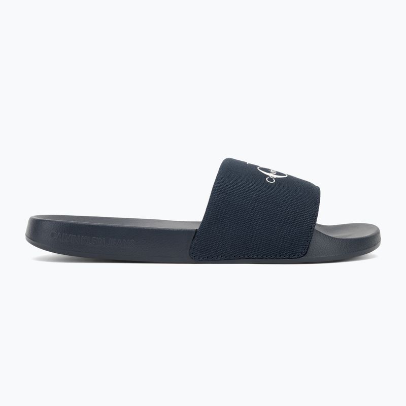 Badeschlappen Schlappen Herren Calvin Klein YM0YM01271 Slide Monogram Cv triple calvin navy 2
