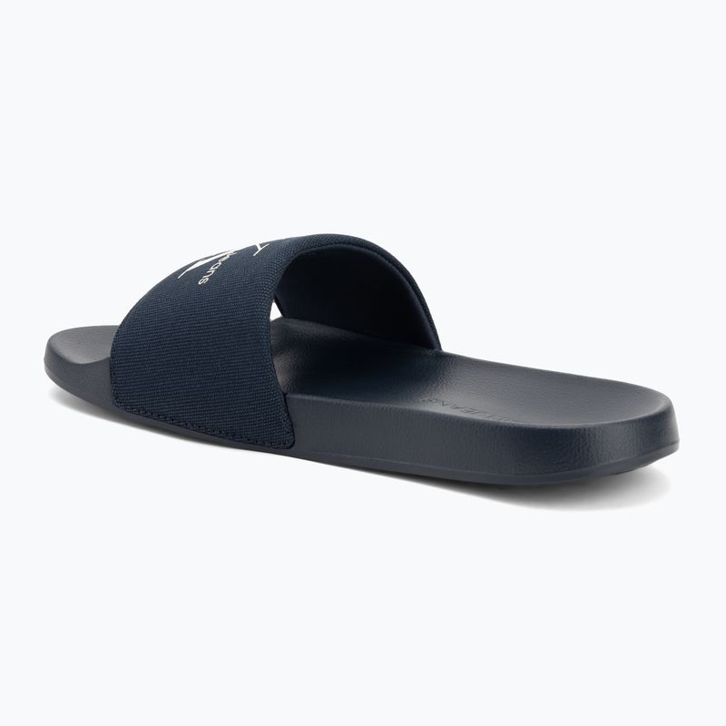 Badeschlappen Schlappen Herren Calvin Klein YM0YM01271 Slide Monogram Cv triple calvin navy 3