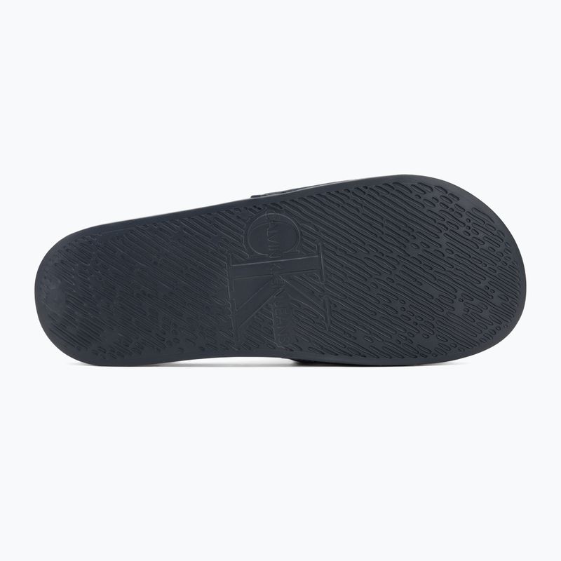 Badeschlappen Schlappen Herren Calvin Klein YM0YM01271 Slide Monogram Cv triple calvin navy 4