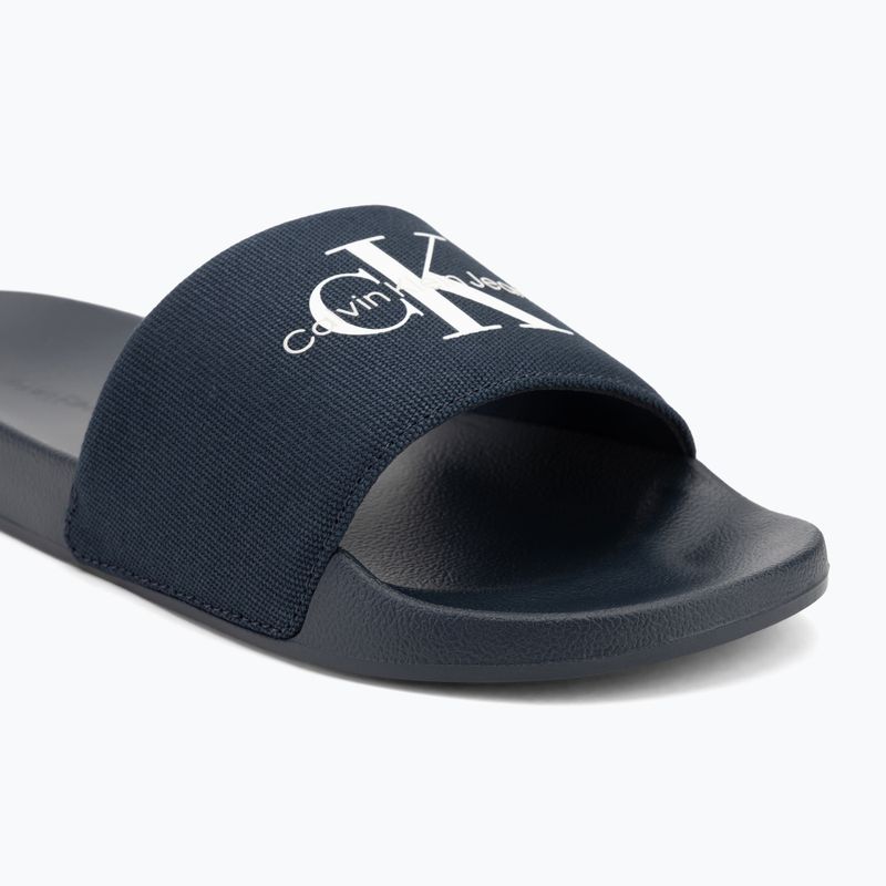 Badeschlappen Schlappen Herren Calvin Klein YM0YM01271 Slide Monogram Cv triple calvin navy 7