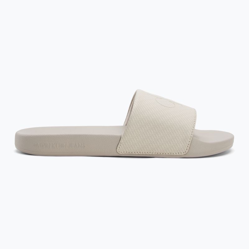 Herren Calvin Klein YM0YM01269 Slide Aop Print Eierschale/Turteltaube Flip-Flops 2