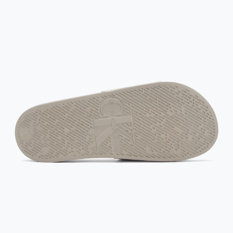 Herren Calvin Klein YM0YM01269 Slide Aop Print Eierschale/Turteltaube Flip-Flops 4