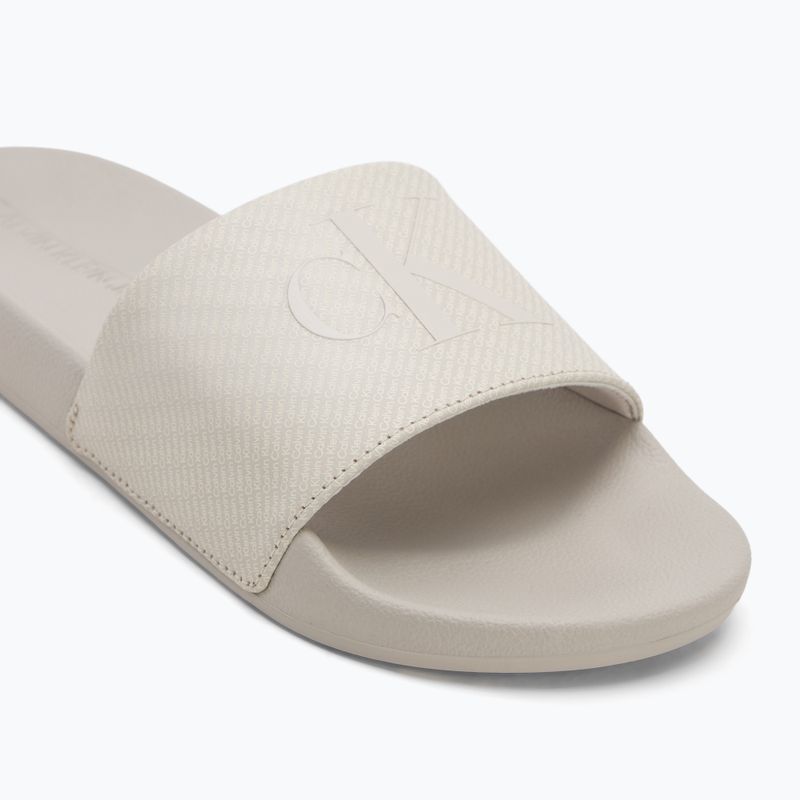 Herren Calvin Klein YM0YM01269 Slide Aop Print Eierschale/Turteltaube Flip-Flops 7