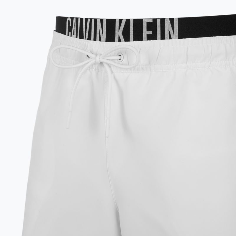 Badeshorts Herren Calvin Klein KM0KM01093 Intense Power Medium Double WB pvh classic white 3