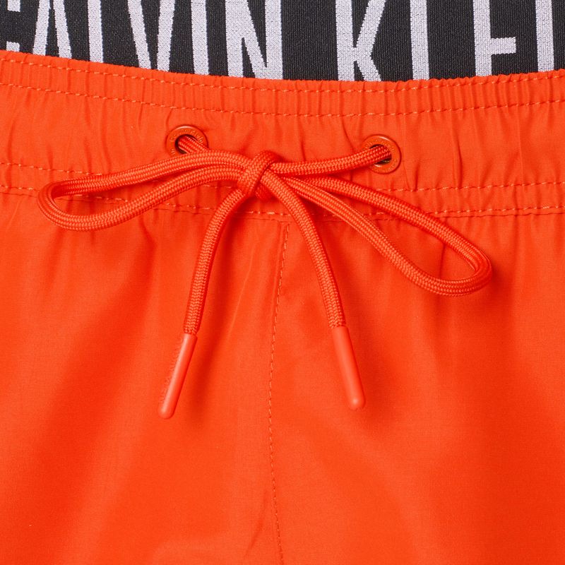 Badeshorts Herren Calvin Klein KM0KM01093 Intense Power Medium Double WB flaming chili 3